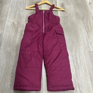 Carter's Girls Snow Bib Ski Pants Snowsuit Size 4/5